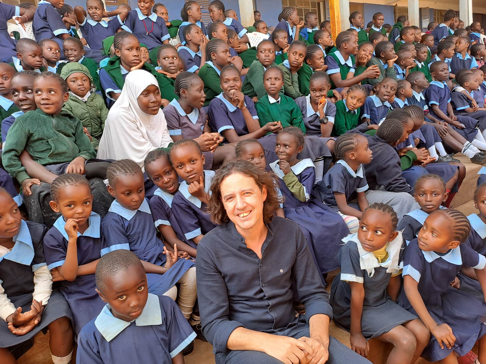 Elias Mastoras with a ball for all in Africa