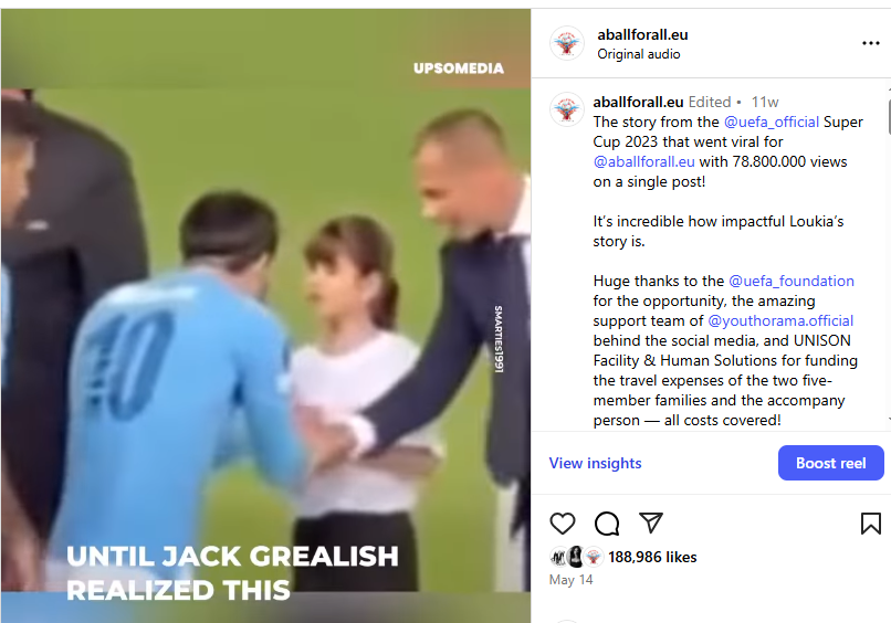 Jack Grealish was her hero