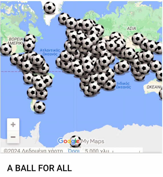 global map of a ball for all